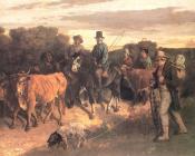 The Peasants of Flagey Returning from the Fair, Ornans - 古斯塔夫·库尔贝